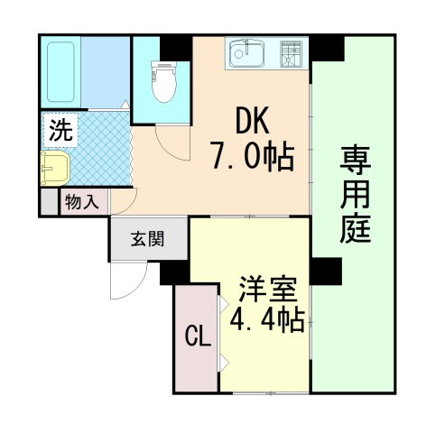 奥野ハイツの間取り