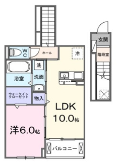 【間取り】 | ビオレタＡ | 間取りです。