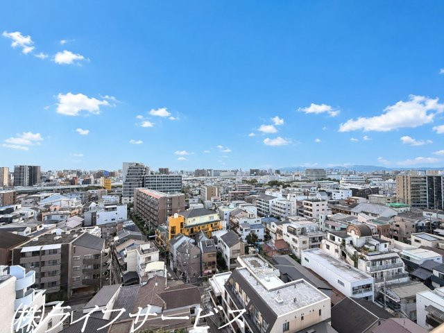 【展望】 | サンクタス塚本 | バルコニーからの眺望／最上階・１２階部分につき良好です！パノラマビュー！