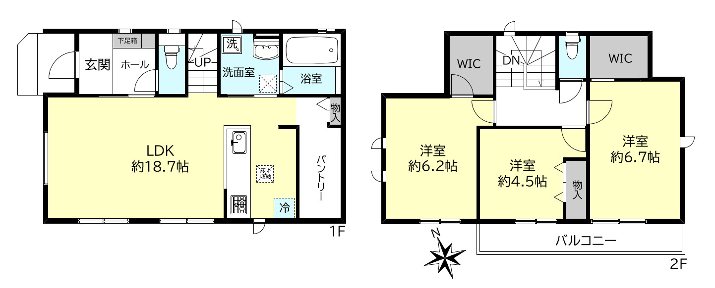 明石市魚住町西岡新築戸建C号棟の間取り