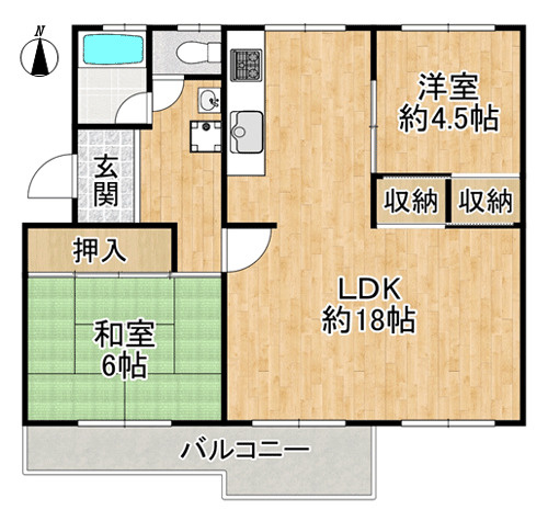 【間取り】 | 金剛第二住宅 145棟