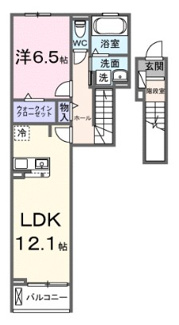 【間取り】 | ビオレタＡ | 間取りです。
