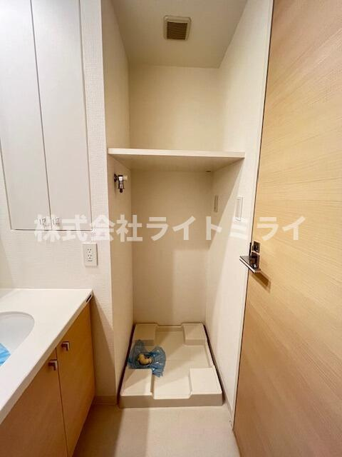 レジディア市ヶ谷Ⅱの玄関|洗濯機置き場 