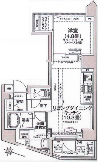 アイルプレミアム本駒込の間取り