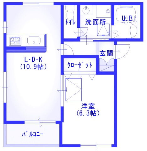 ルネスアヴニールの間取り