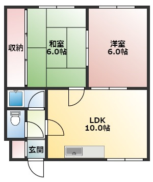 【間取り】 | 【CP対象】パークハイツ栄