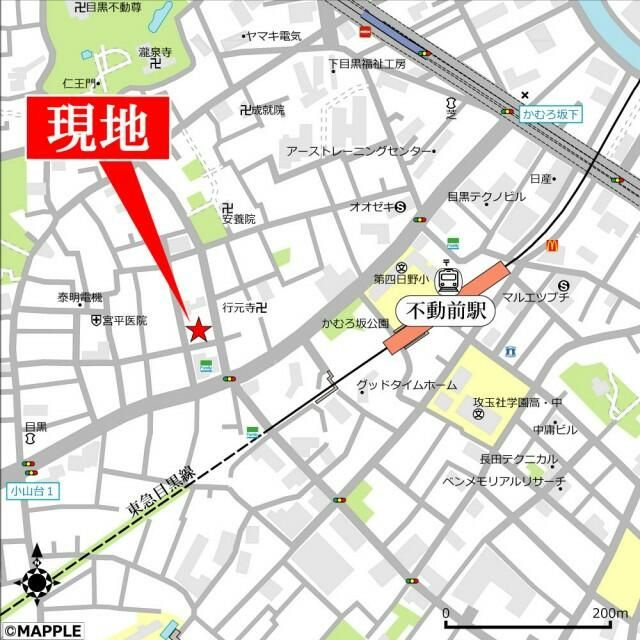 パークヒルズ目黒の地図