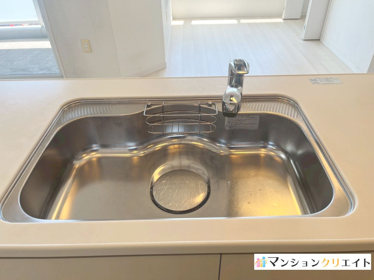 プレミスト大手さくら通りのキッチン|広いシンク