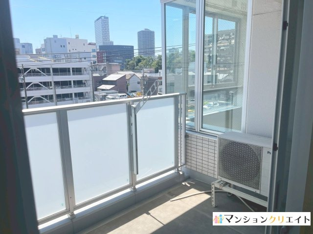 プレミスト大手さくら通りのバルコニー|南面バルコニーで日当たり良好