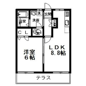 ハイツボヌールA・Bの間取り