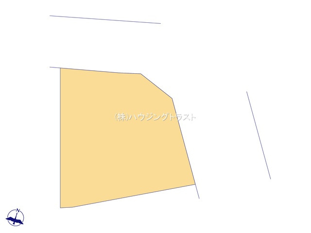 仲介手数料無料　所沢市荒幡・新築全1棟の区画図