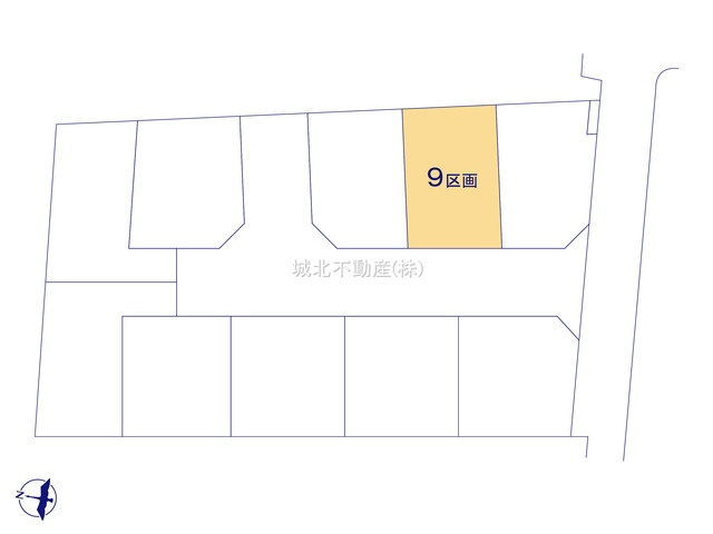 練馬区西大泉4丁目 全10区画 9区画の区画図|前面道路約6.0ｍ道路に面する全10区画