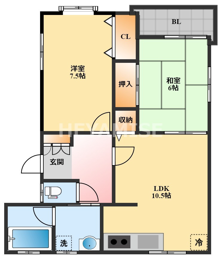 シュロス北島の間取り