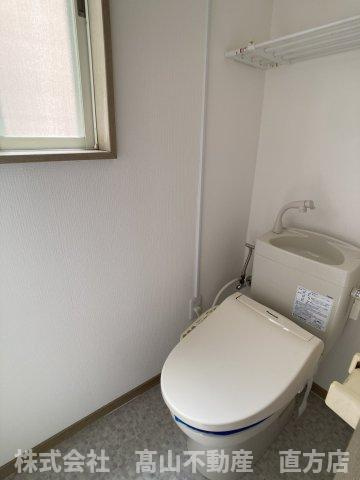 直方市大字感田のアパートのトイレ