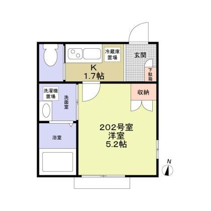 Ｆｏｒｅｓｔ　Ｍａｉｓｏｎ　ＫＡＭＥＤＡの間取り