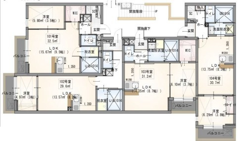 千葉市中央区蘇我１丁目のアパートの間取り