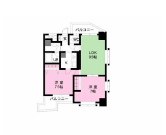 【間取り】 | グランドパレスNS-77