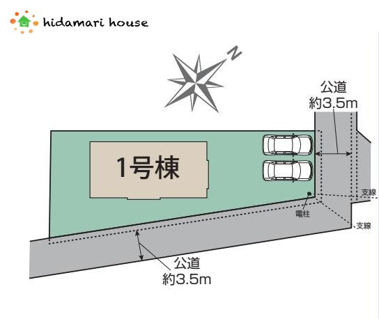 鴻巣市吹上本町2丁目　新築戸建　ブルーミング01の区画図