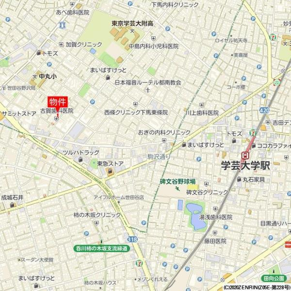 テラス学芸大の地図