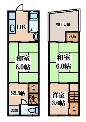 【外観】 | 御供田1丁目貸家