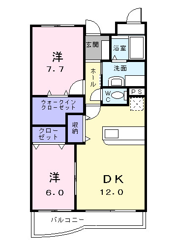 フィオーレ鏡川の間取り|間取図