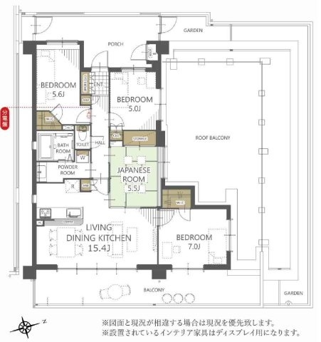 サンクレイドル並榎の間取り|4LDK　WIC2ヶ所　ルーフバルコニー付き
