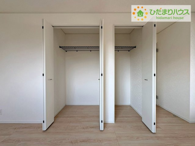 ひたちなか市津田第3　新築戸建　4号棟の収納|各居室にはしっかりと収納を完備！