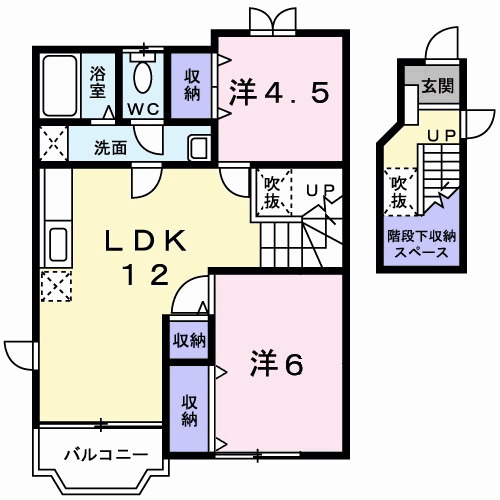 サンハイツ　Ⅰの間取り|間取図
