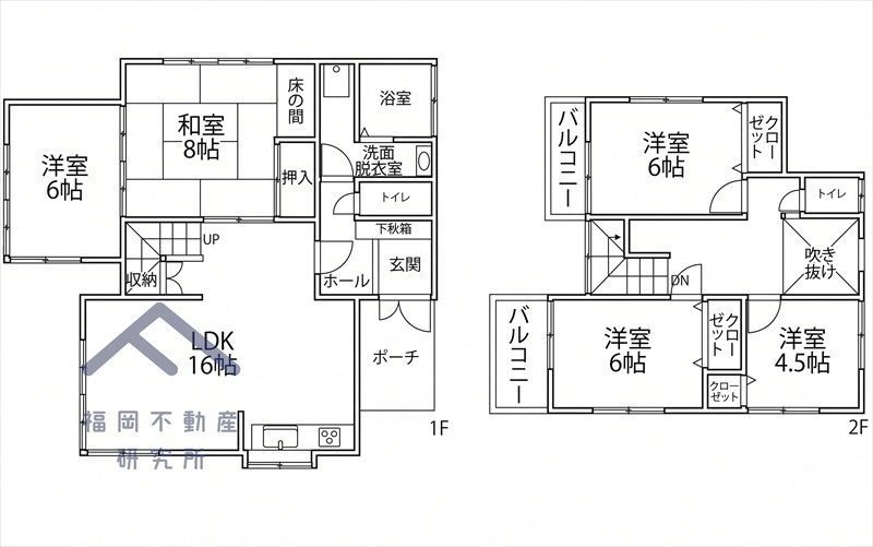 太宰府市梅香苑３丁目　戸建ての間取り