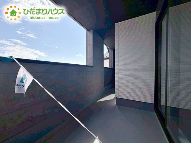 【バルコニー】 | 水戸市堀町25期　新築戸建　2号棟 | 広いインナーバルコニーは、ランドリースペースだけでなく、椅子を置いて風にあたりながら読書なんていかがでしょうか(^^♪
