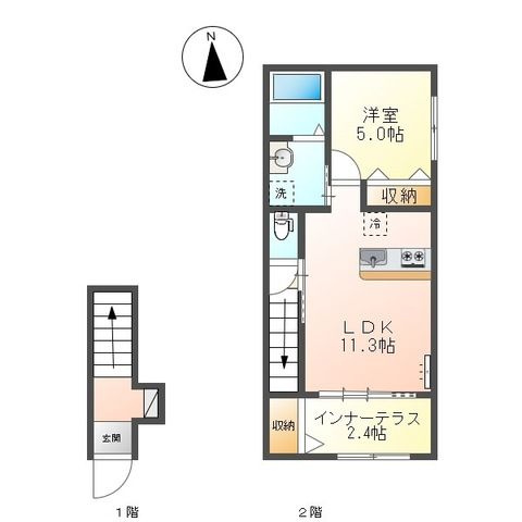 プラシッド　ピュールの間取り
