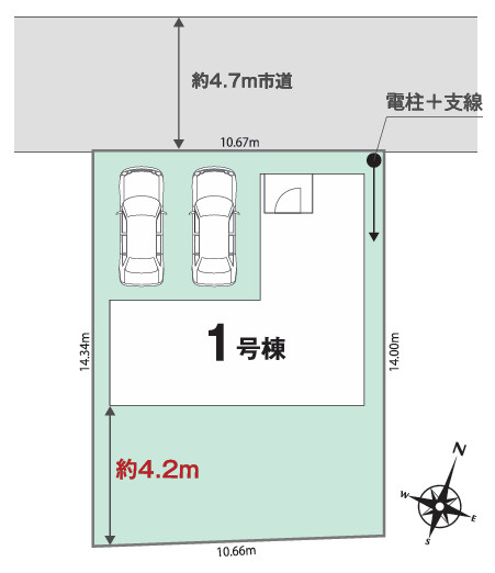 【区画図】 | 平塚市城所　限定１棟　新築住宅