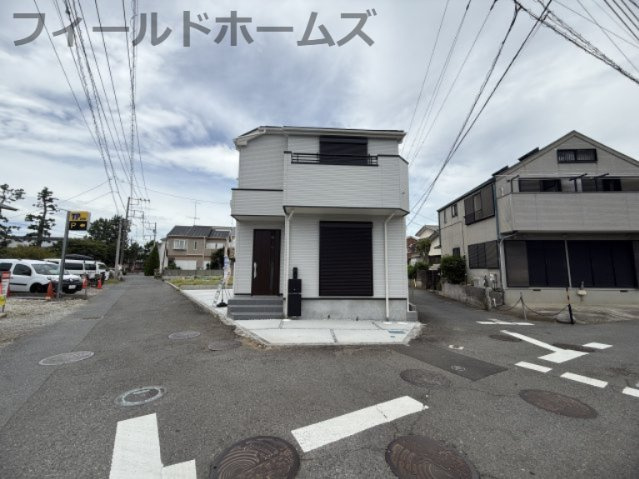 茅ヶ崎市浜之郷新築戸建て　3期№1の前面道路含む現地写真