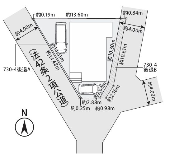 茅ヶ崎市浜之郷新築戸建て　3期№1の区画図|区画図「茅ヶ崎市浜之郷新築戸建て」