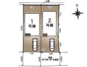 【区画図】 | 福島市北沢又第10　1号棟（Z）