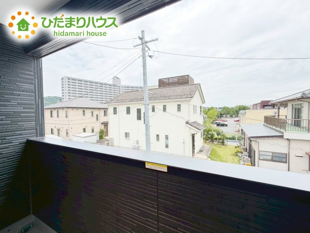 いわき市内郷高坂町大町　新築戸建のバルコニー|広いインナーバルコニーは、ランドリースペースだけでなく、椅子を置いて風にあたりながら読書なんていかがでしょうか(^^♪