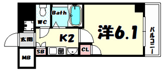 【間取り】 | エステムコート新神戸エリタージュ