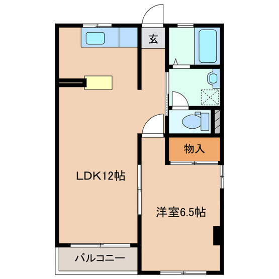 【間取り】 | 泉が丘地神コーポ