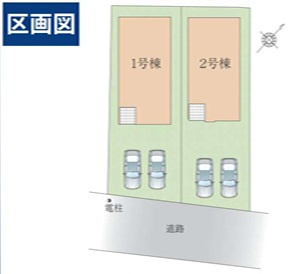 佐倉市臼井６期の区画図