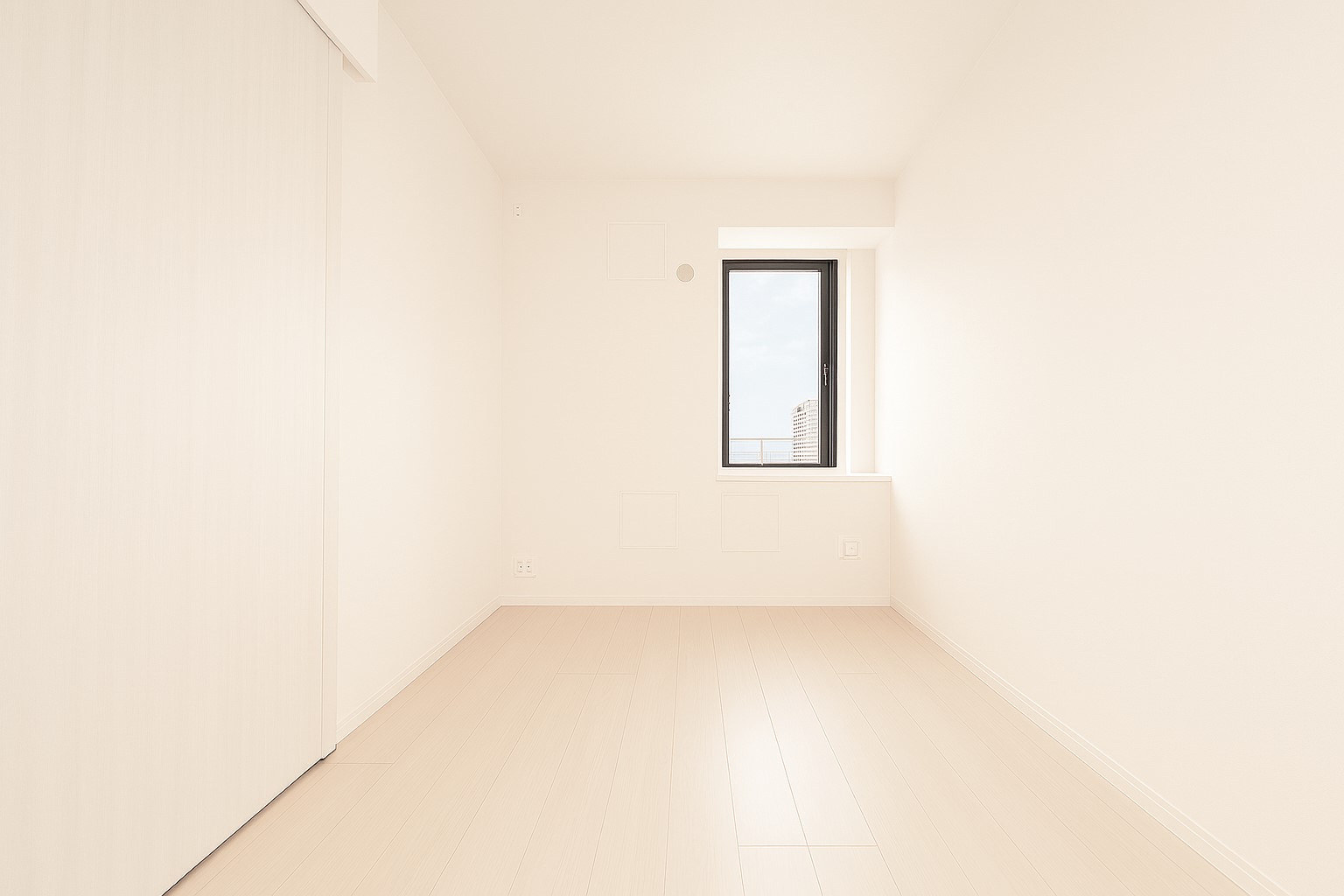 パークタワー東雲の寝室|【寝室】心と体をゆったりと安らげる主寝室。寝室のゆとりが大きい分だけ、暮らしの安らぎは深まります。一日の疲れを癒すだけでなく、ご夫婦の親密な語らいを紡ぎ出します