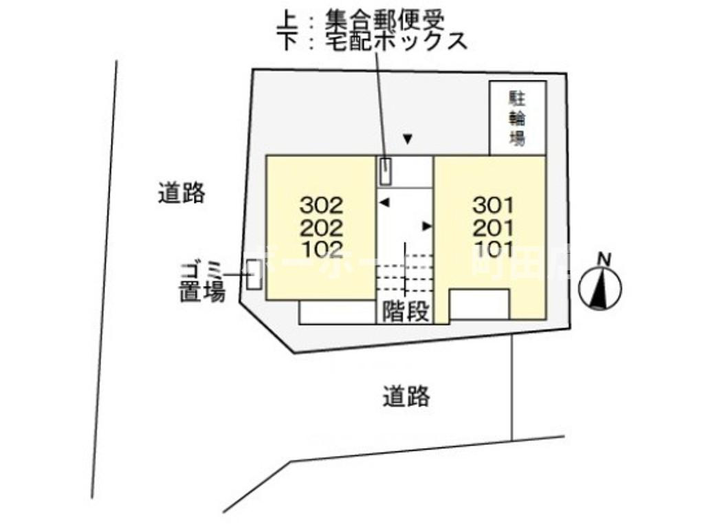 クロワール※初期費用分割あと払いサービス利用可能物件の区画図