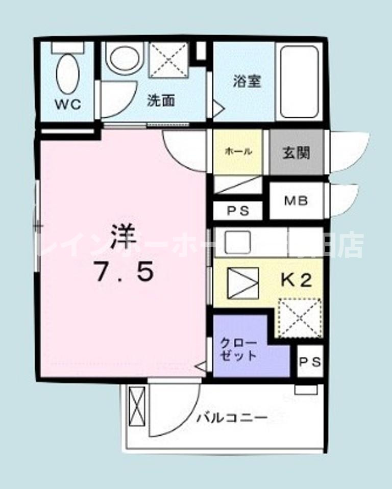 クロワール※初期費用分割あと払いサービス利用可能物件の間取り