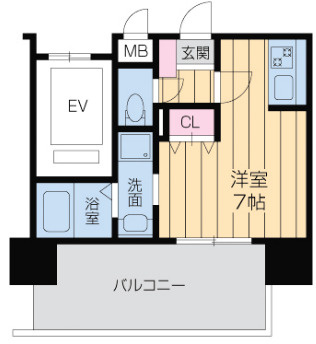 ドゥーエ森ノ宮の間取り