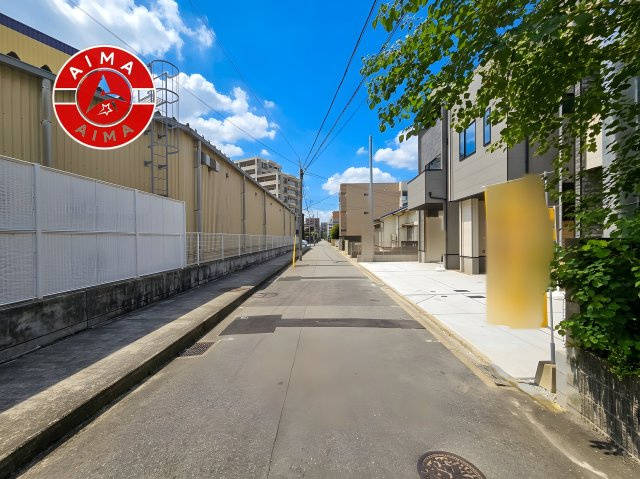 福岡市東区筥松1丁目第1-3棟（2号棟）の外観|前面道路含む現地の写真です。