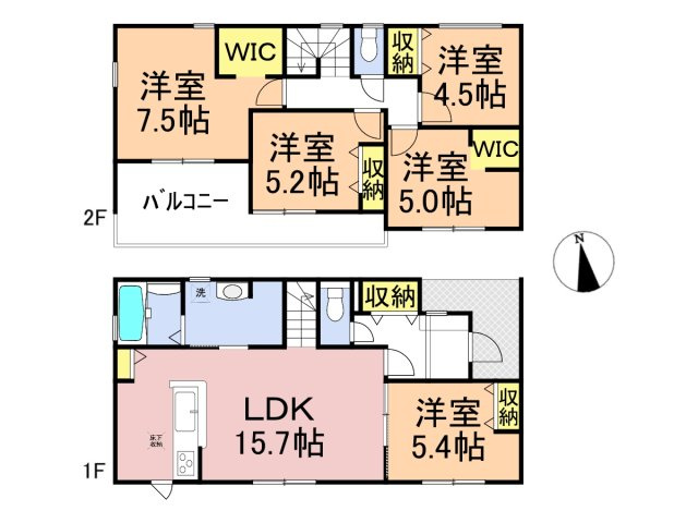 リーブルガーデン　羽島郡笠松町北及第2　全3区画分譲の間取り|■3号棟　■ヤマダ不動産　株式会社リライフ　
■夢のマイホーム購入をフルサポートします！