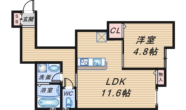 Comfort Flats曽根東町の間取り