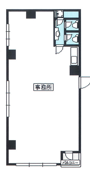 大阪市中央区内平野町１丁目の事務所の間取り