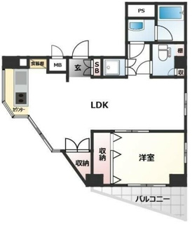 【間取り】 | グランフォークスⅠ鷹翔 | 間取りです。