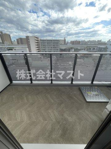 スプランディッド福島WESTのバルコニー