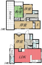 【間取り】 | 桜木北3丁目貸家/12-15